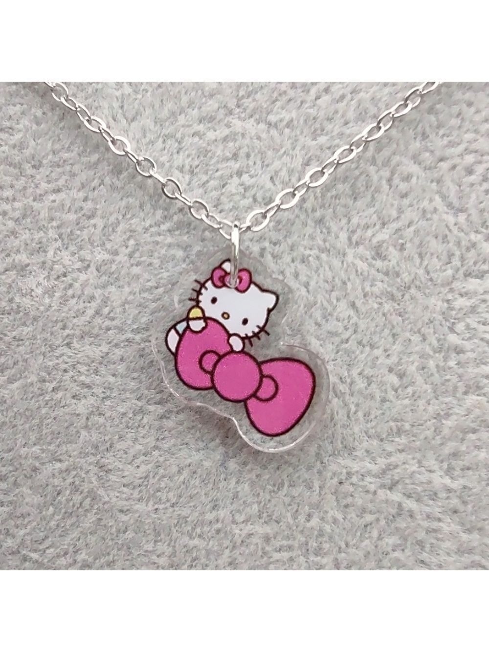 2/$10 Hello Kitty Pink Bow Necklace